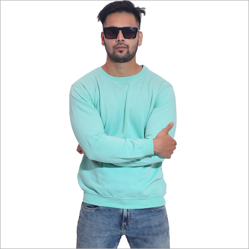 Mens Plain Sweatshirt - Premium Quality Fabric, Available In Various Sizes, Long Sleeves, Washable, Skin-friendly Soft Texture