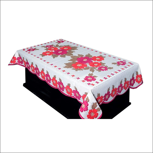 Fancy Table Cover - Polyester Cotton Material, Printed Pattern for Home & Hotel Use