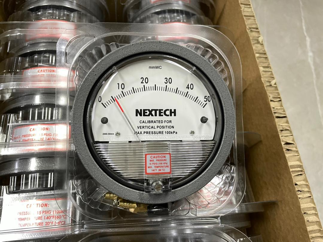 Nextech Differential Magnehelic Pressure Gauge Range 0-50 Mm Accuracy: A 2% Of Full Span At 70 21 3% On -0