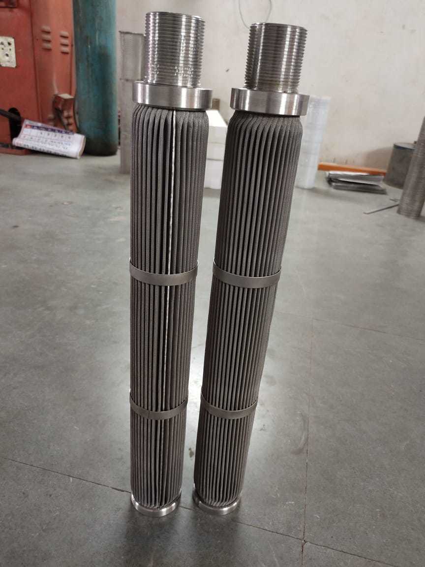 Stainless Steel Cartridge Filter Element - Color: Grey