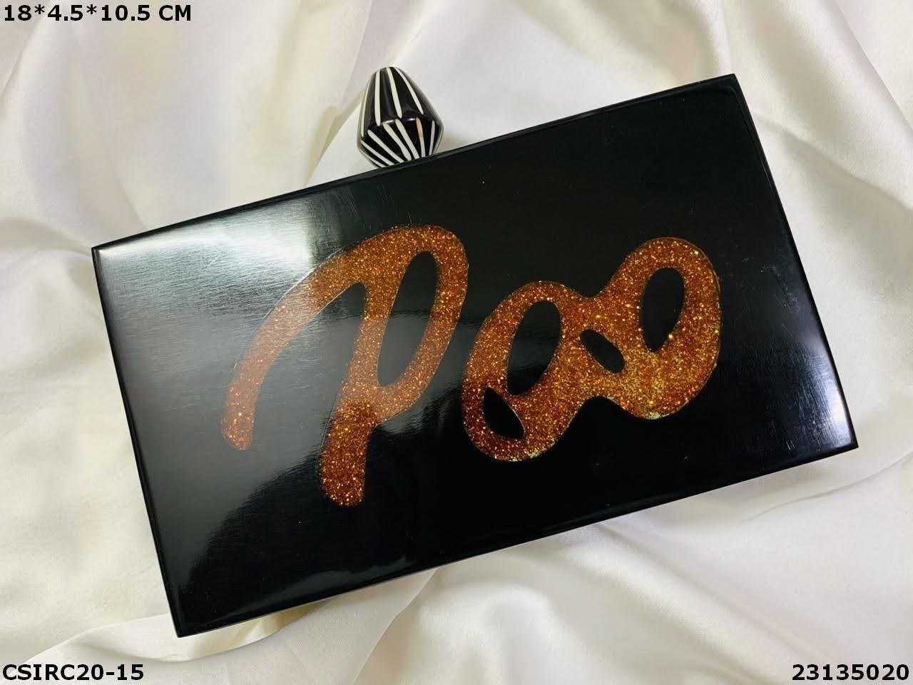 Multi Personalized Name Resin Clutch Bag