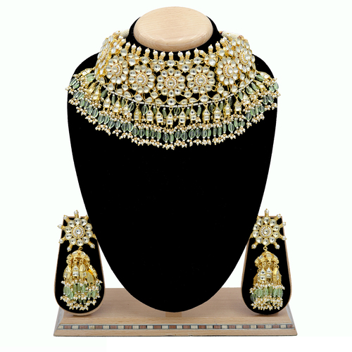 Pachi Kundan Necklace Set
