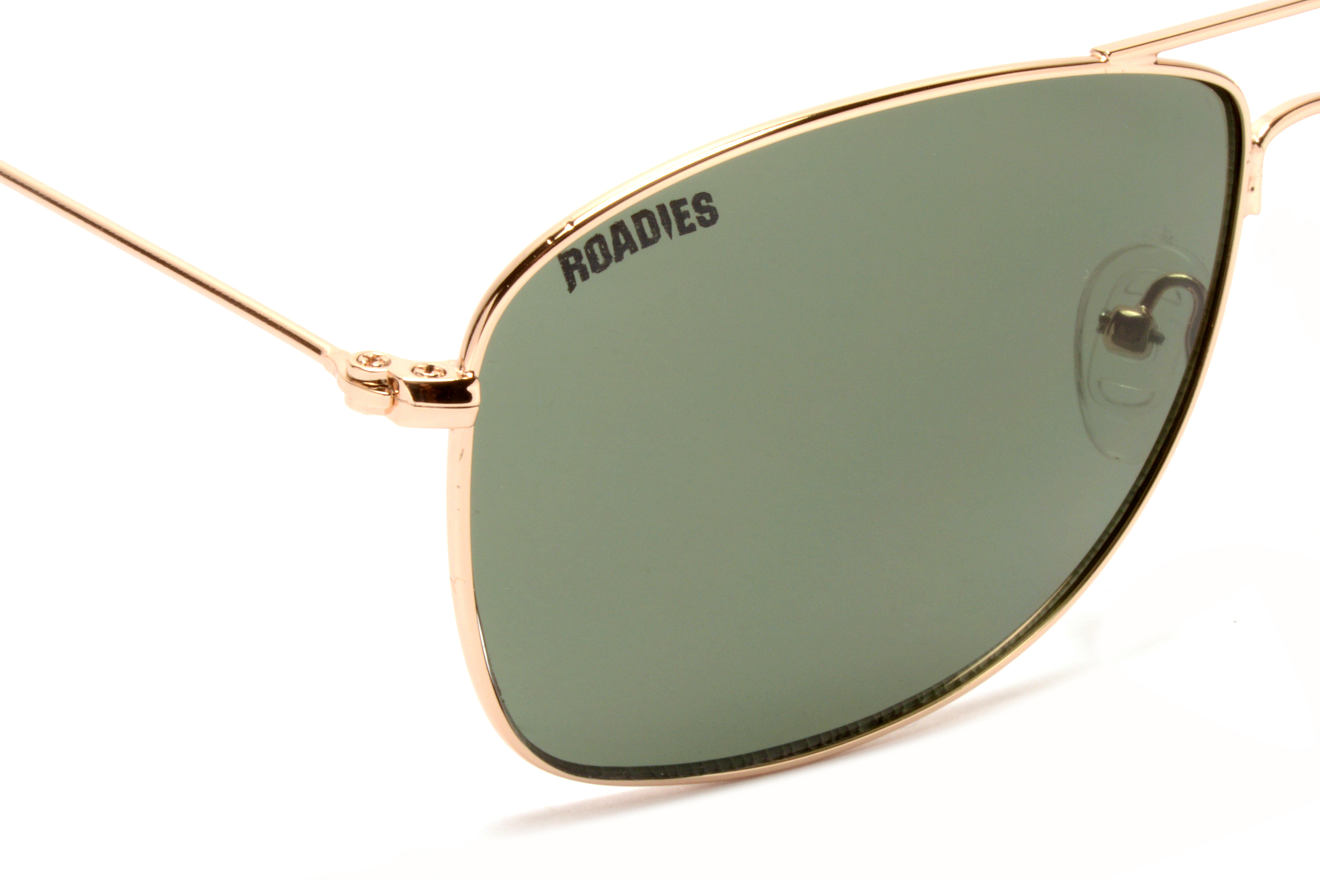 Polarized Roadies Rd-205-c1 Rectangular Sunglasses Uv400 Protection