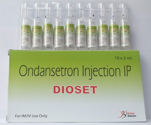 Ondansetron Injection - 2 mg/ml or 4 mg/2 ml Vials | Effective Antiemetic for Nausea Relief During Chemotherapy, Surgery, and Radiation Therapy, Administered Intravenously or Intramuscularly