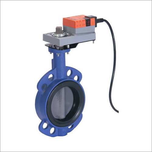 Motorized Butterfly Valve - Cast Iron, Medium Pressure Wafer Type | Industrial Use, Electrical Power Source