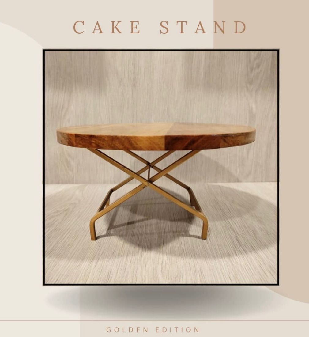 Unique Foldable Cake Stand, Gold Edition