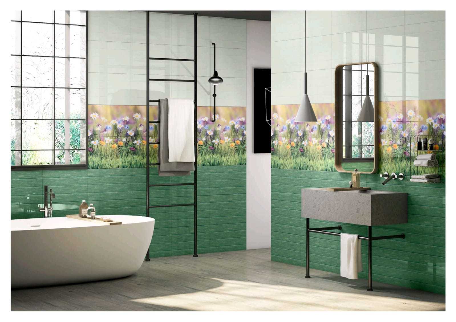 Cream Flower Tiles
