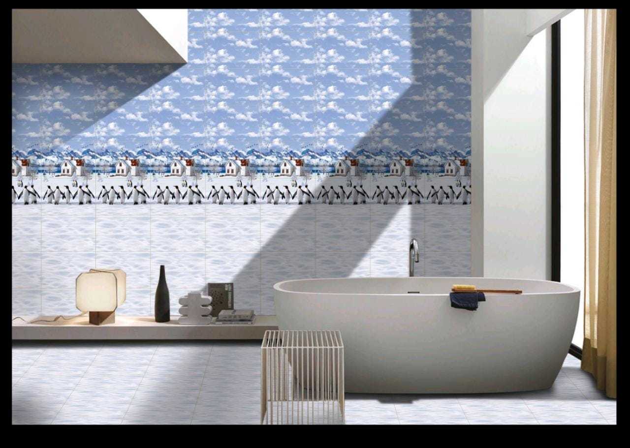 Fish Tiles - Ceramic, 250x375/300x450/300x600 Mm, Beige/blacks/blues/greens/oranges, Glossy & Textured Finish, Acid-resistant, Antibacterial, Non-slip
