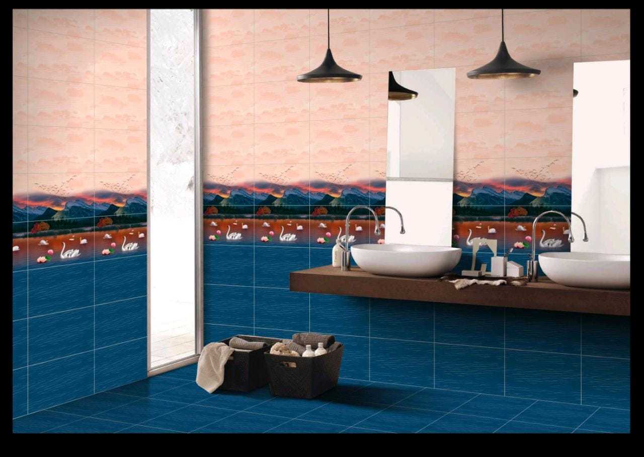 Fish Tiles - Ceramic, 250x375/300x450/300x600 Mm, Beige/blacks/blues/greens/oranges, Glossy & Textured Finish, Acid-resistant, Antibacterial, Non-slip
