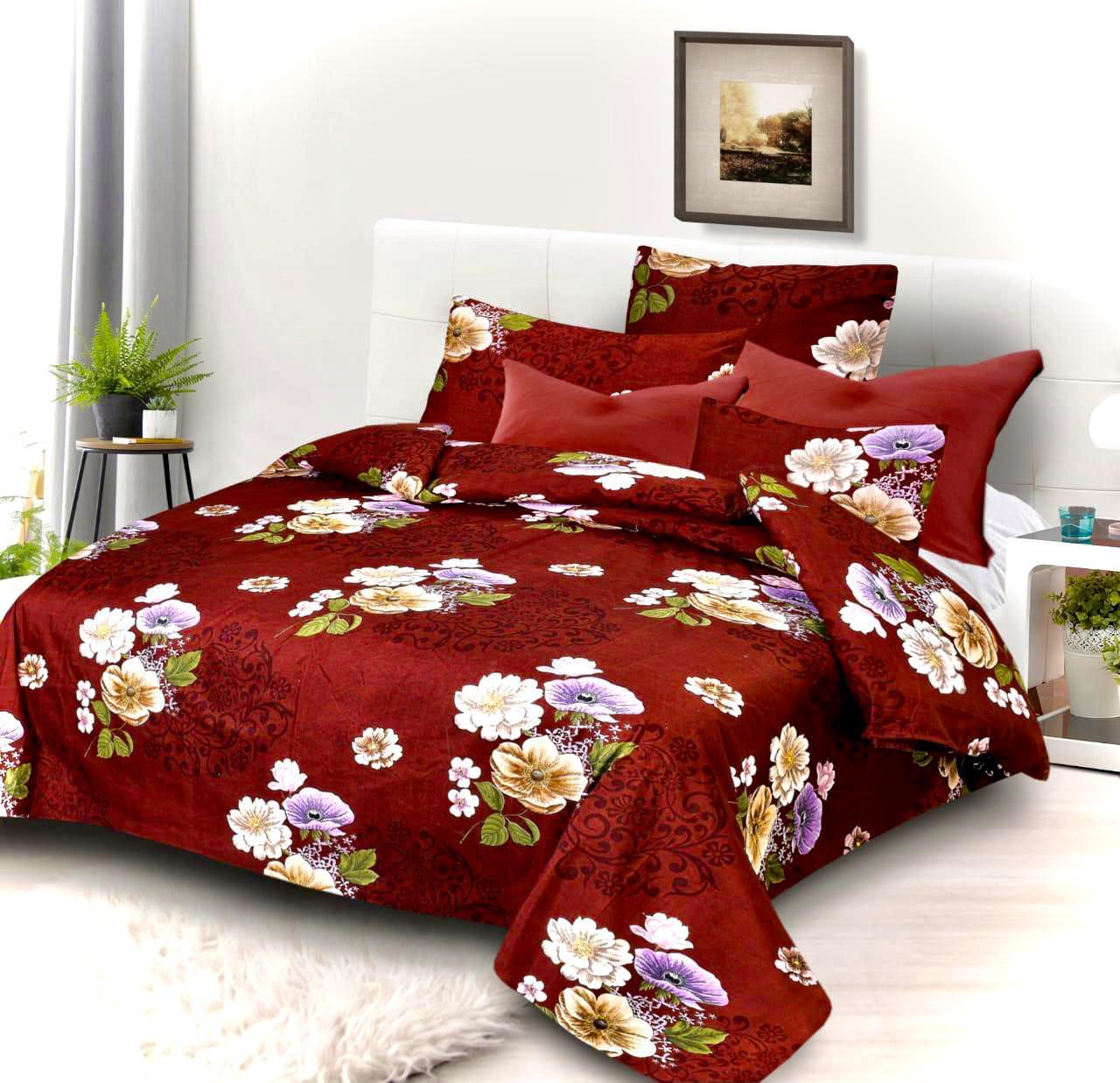 Printed Ac Quilts - 100% Cotton, King Size | Affordable Luxury, Polyester Filling, Printed Pattern, 200 Thread Count