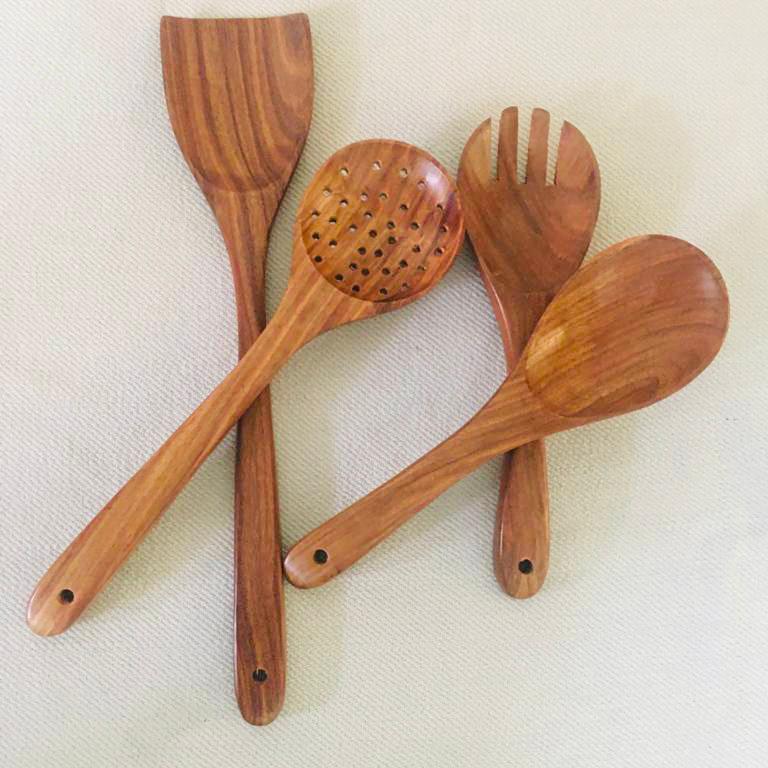 Holzpetal4, Spatula & Ladles Serving Set