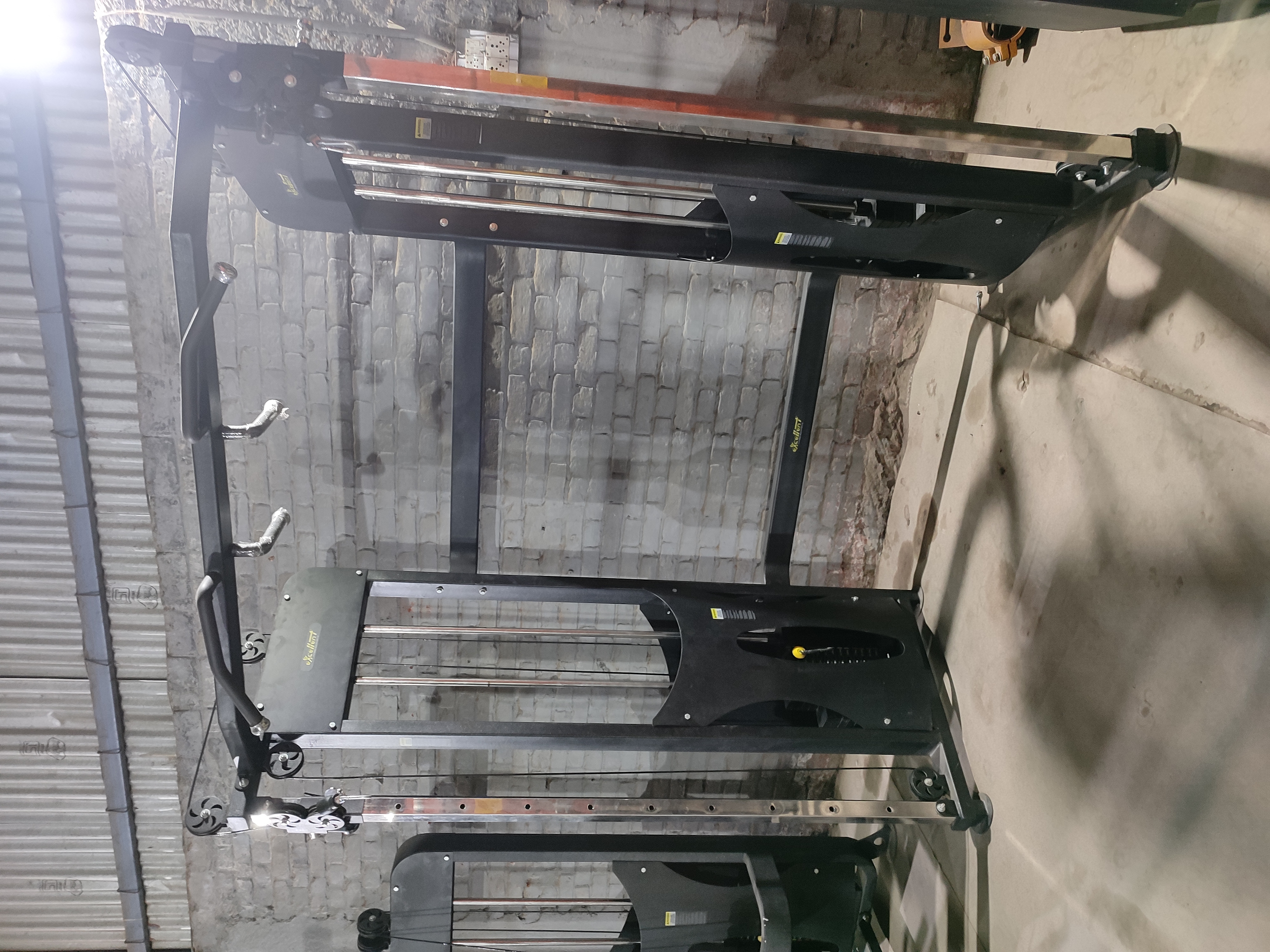 Functional Trainer Machine - Soft Foam Seat, Rectangular 12 Gauge Steel Frame | Advanced Double Effect Welding, Adjustable Operation For Core Strength And Muscle Gain