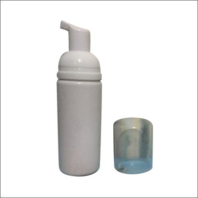 80ml PET Foaming Face Wash Bottle - Round Shape, White Color | Features: Dispenser Pump Cap, 30mm Neck Size, 80ml Storage Capacity
