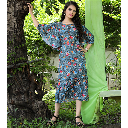 white christmas dresses 100% Cotton Green Tropical Print Maxi Dress - All Dresses main image 0
