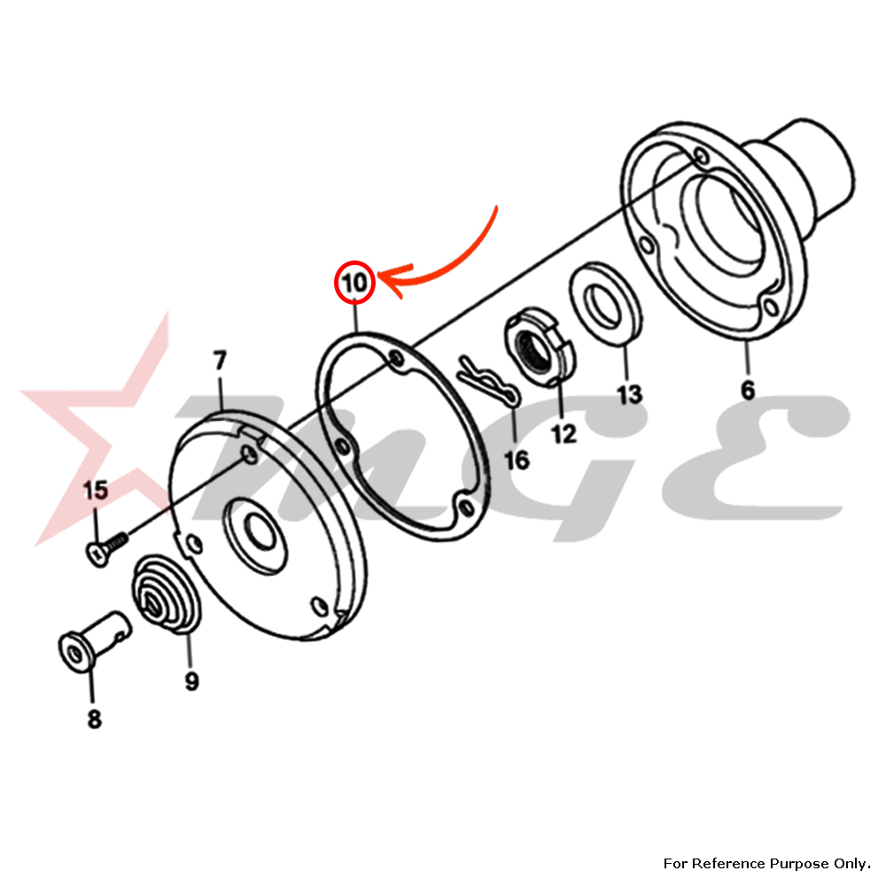 As Per Photo Gasket, Oil Filter Cap For Honda Cbf125 - Reference Part Number - #15459-kt0-710, #15459-kwk-900