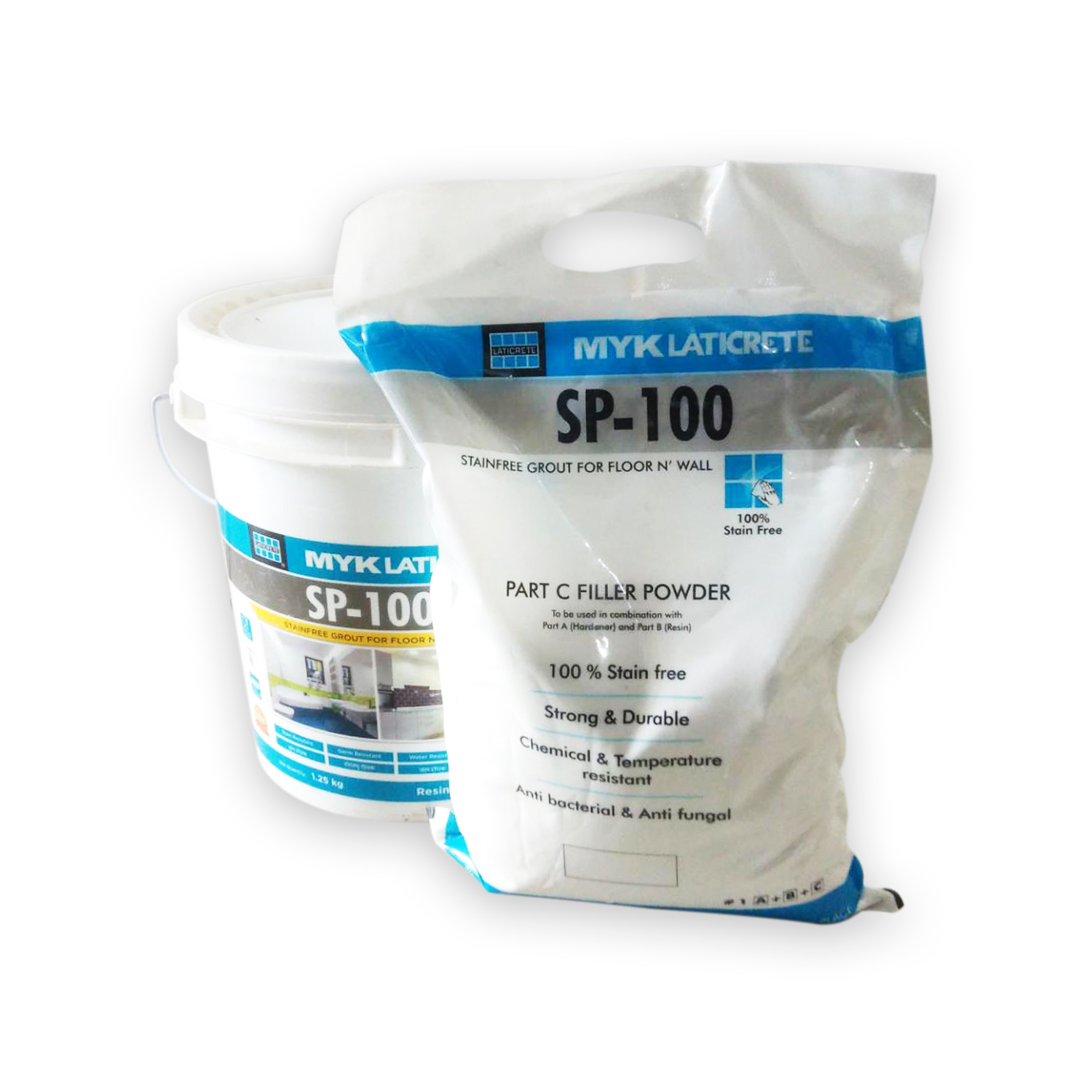 Powder Myk Laticrete Sp - 100 Filler Power (Comp. A+b+c) 5 Kg Silk