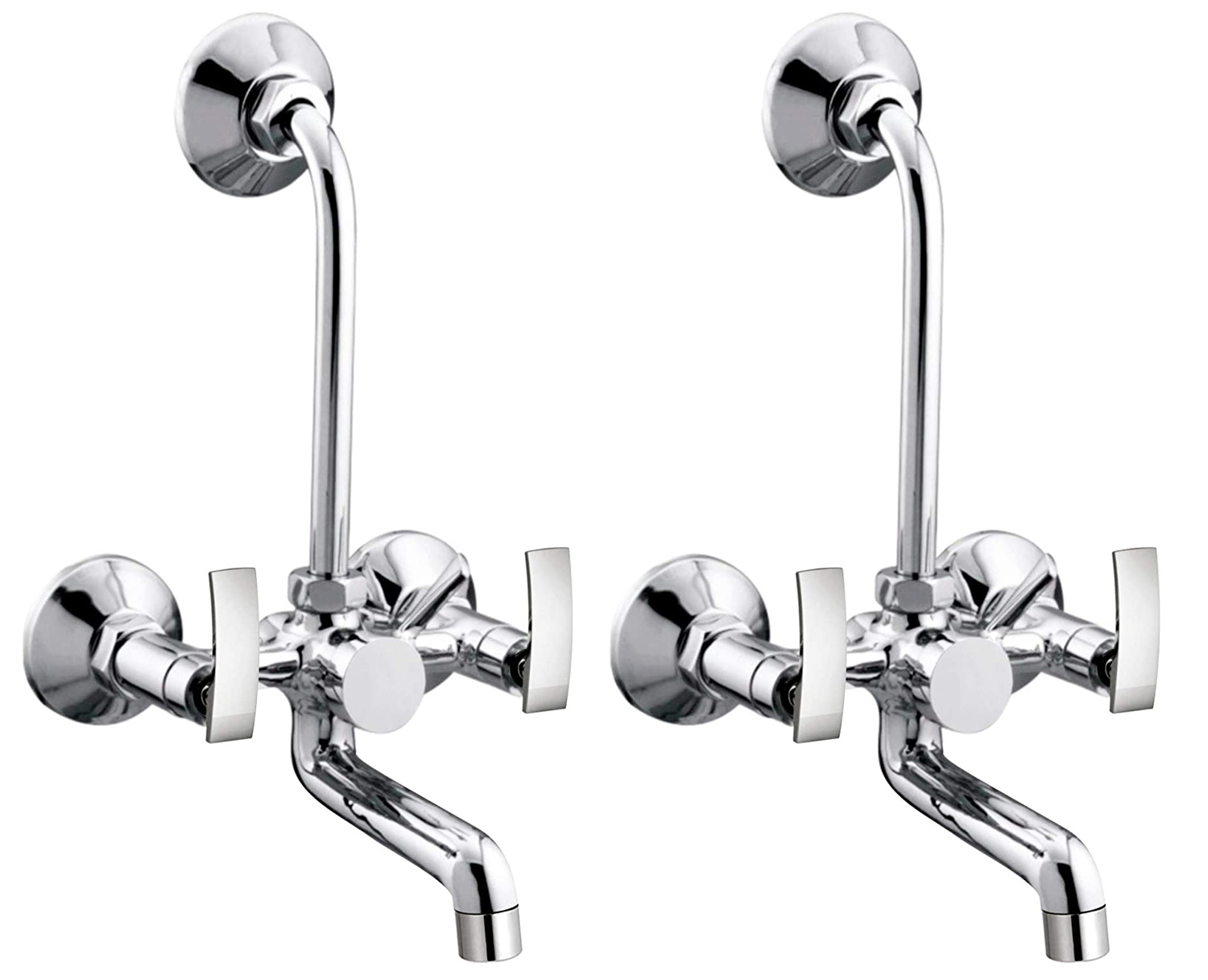 Telephonic Wall Mixer - Full Brass, 15 Mm Size | Customized Color, Polished Finish, Steel Construction