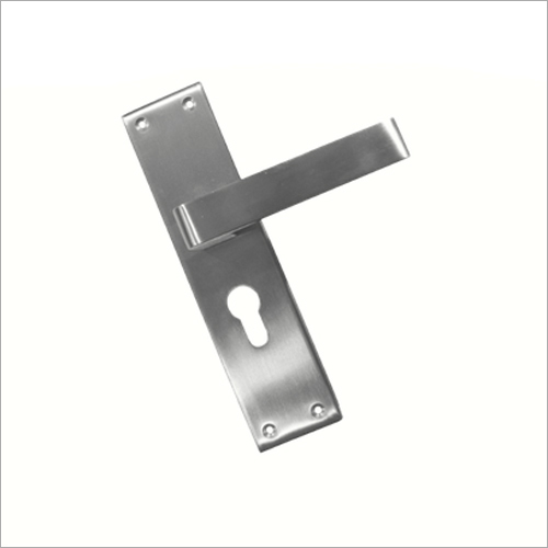 200 mm Mortise Handle Lock - Stainless Steel, Polished Finish, Silver Color | High Performance, Corrosion Resistant, 1 Year Warranty