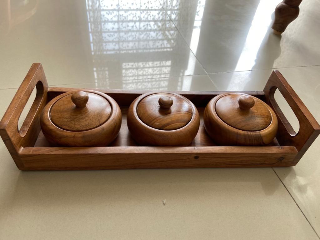Snackup, Serving Jar Set With Tray