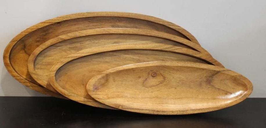Ovales, Oval Shaped Platter (Set Of 4)