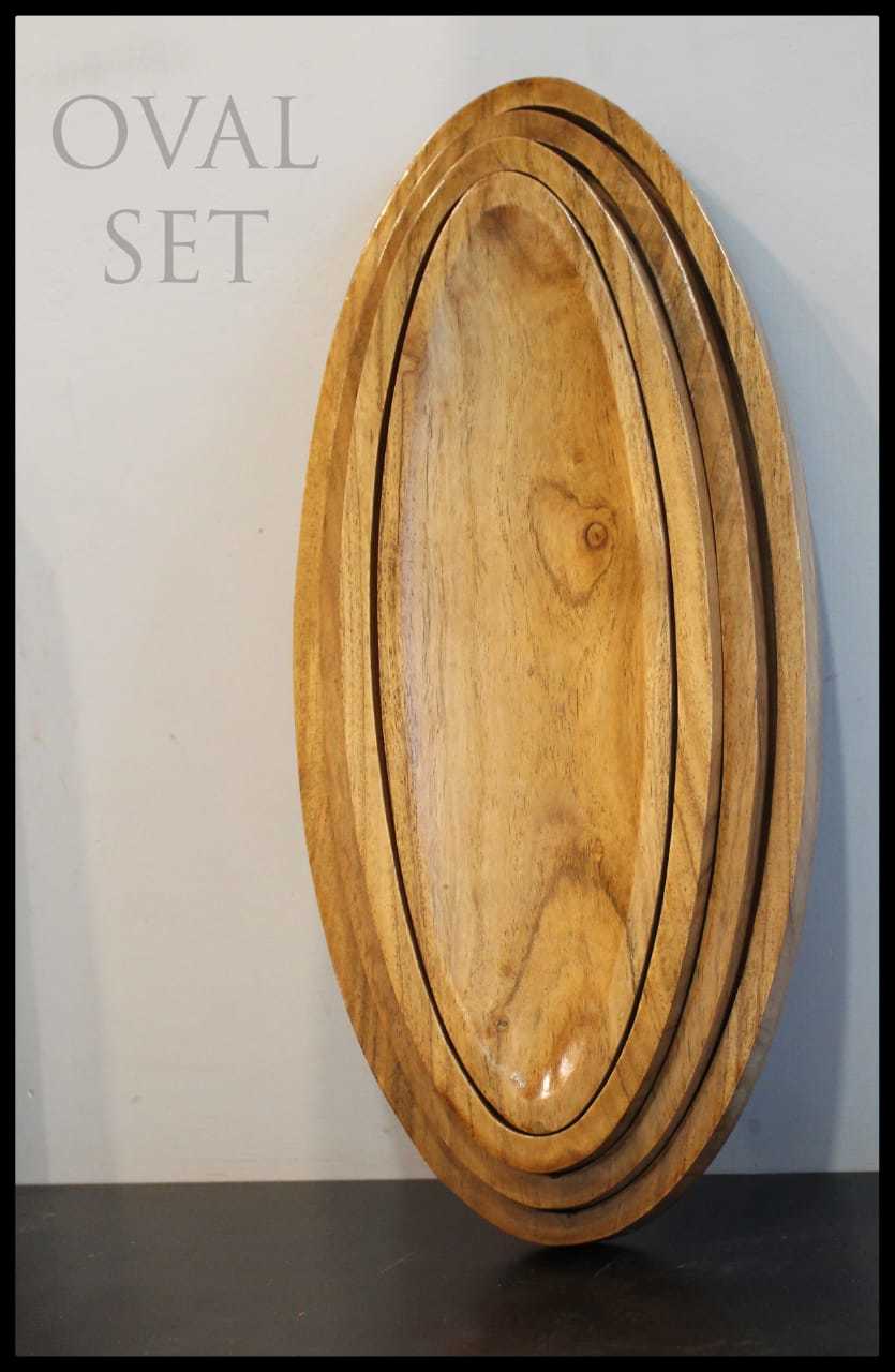 Ovales, Oval Shaped Platter (Set Of 4)