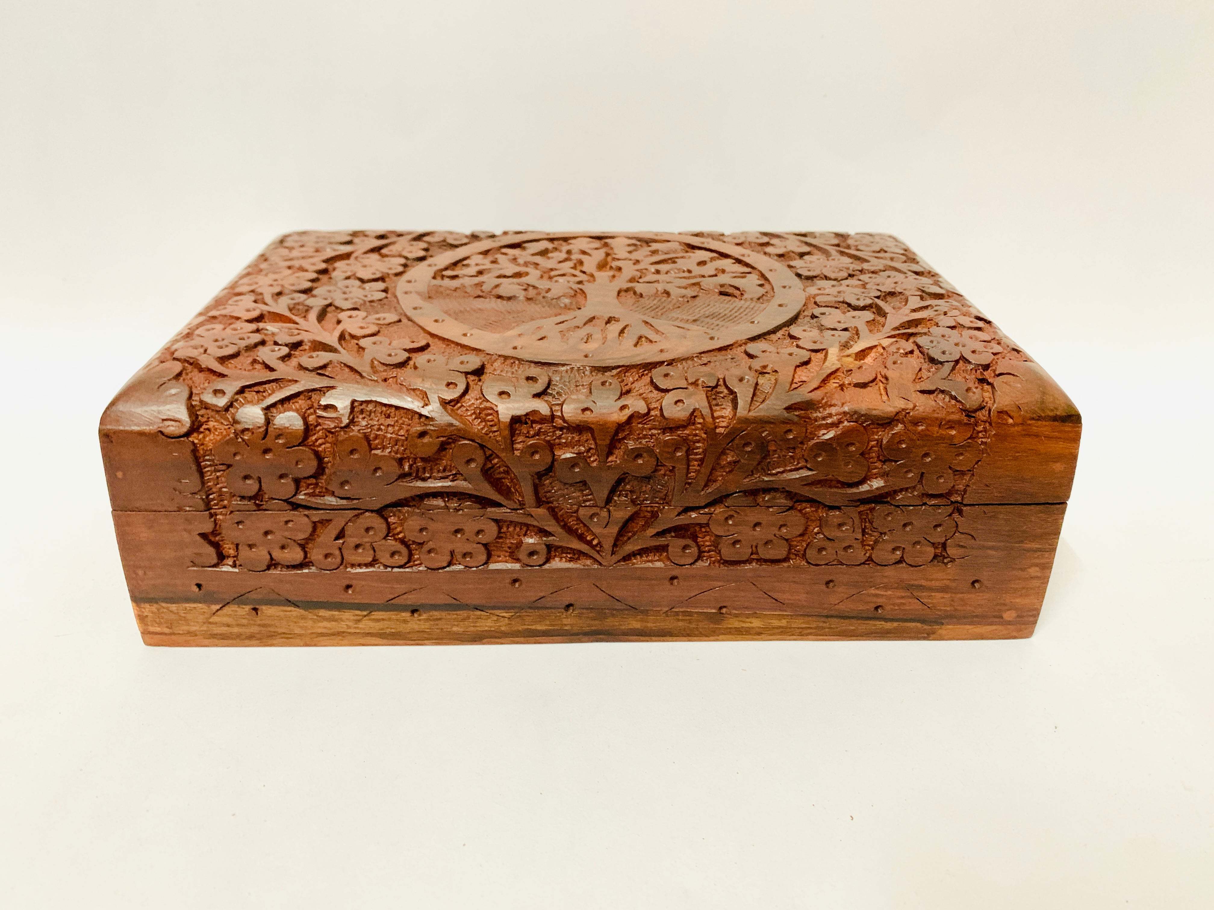Tree Of Life, Multi Utility Box, Hand Carved