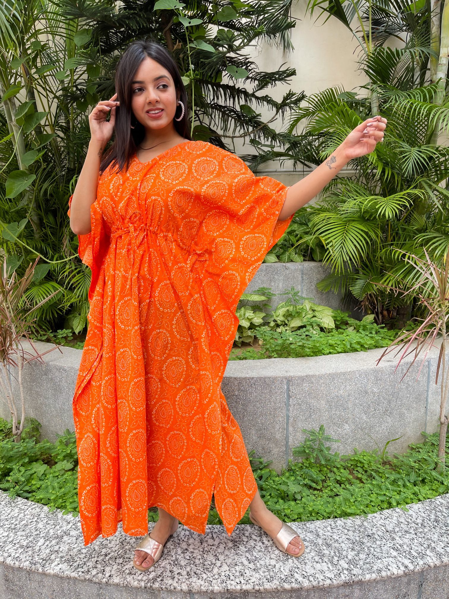 Fancy Printed Kaftans Length: 52 Inch (In)