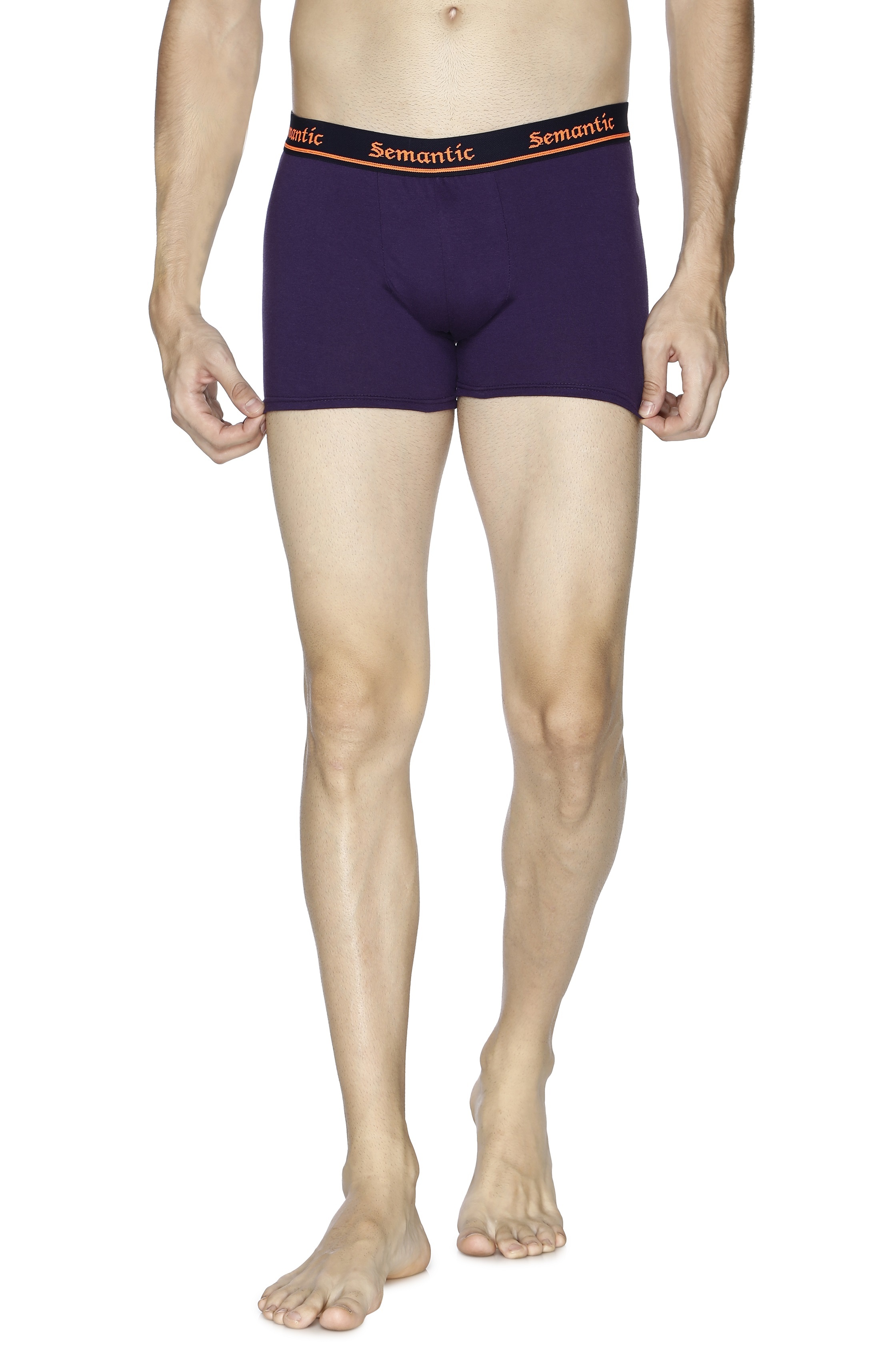 Semantic Cotton Purple Trunks - Solid