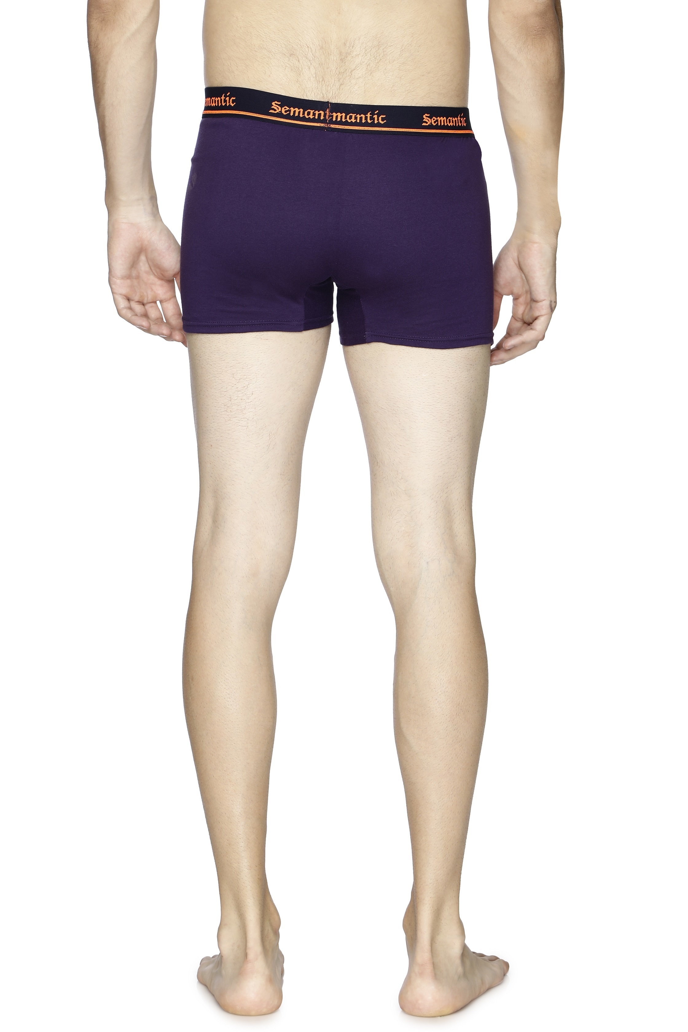 Semantic Cotton Purple Trunks - Solid