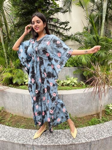 Pure Cotton Printed Kaftan Length: 52 Inch (In)