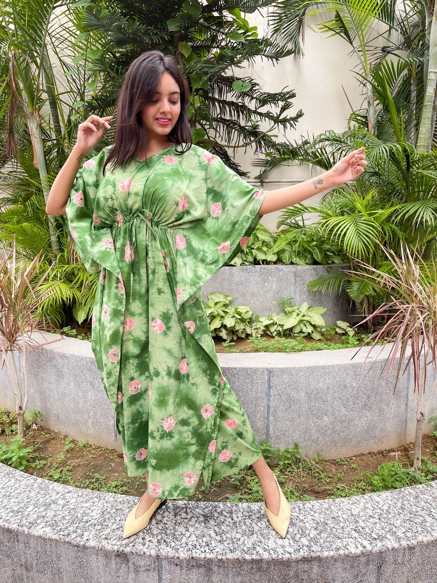 Pure Cotton Printed Kaftan Length: 52 Inch (In)