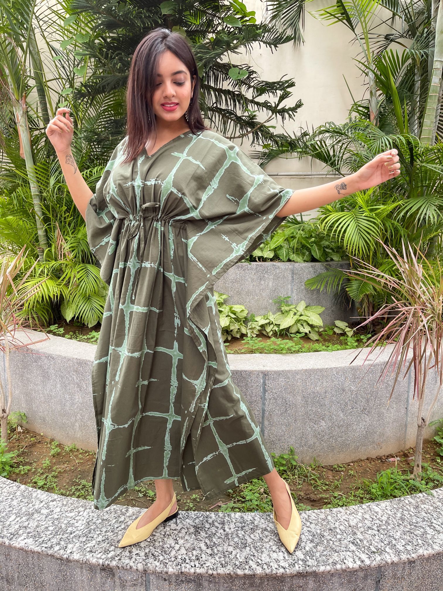 Pure Cotton Printed Kaftan Length: 52 Inch (In)
