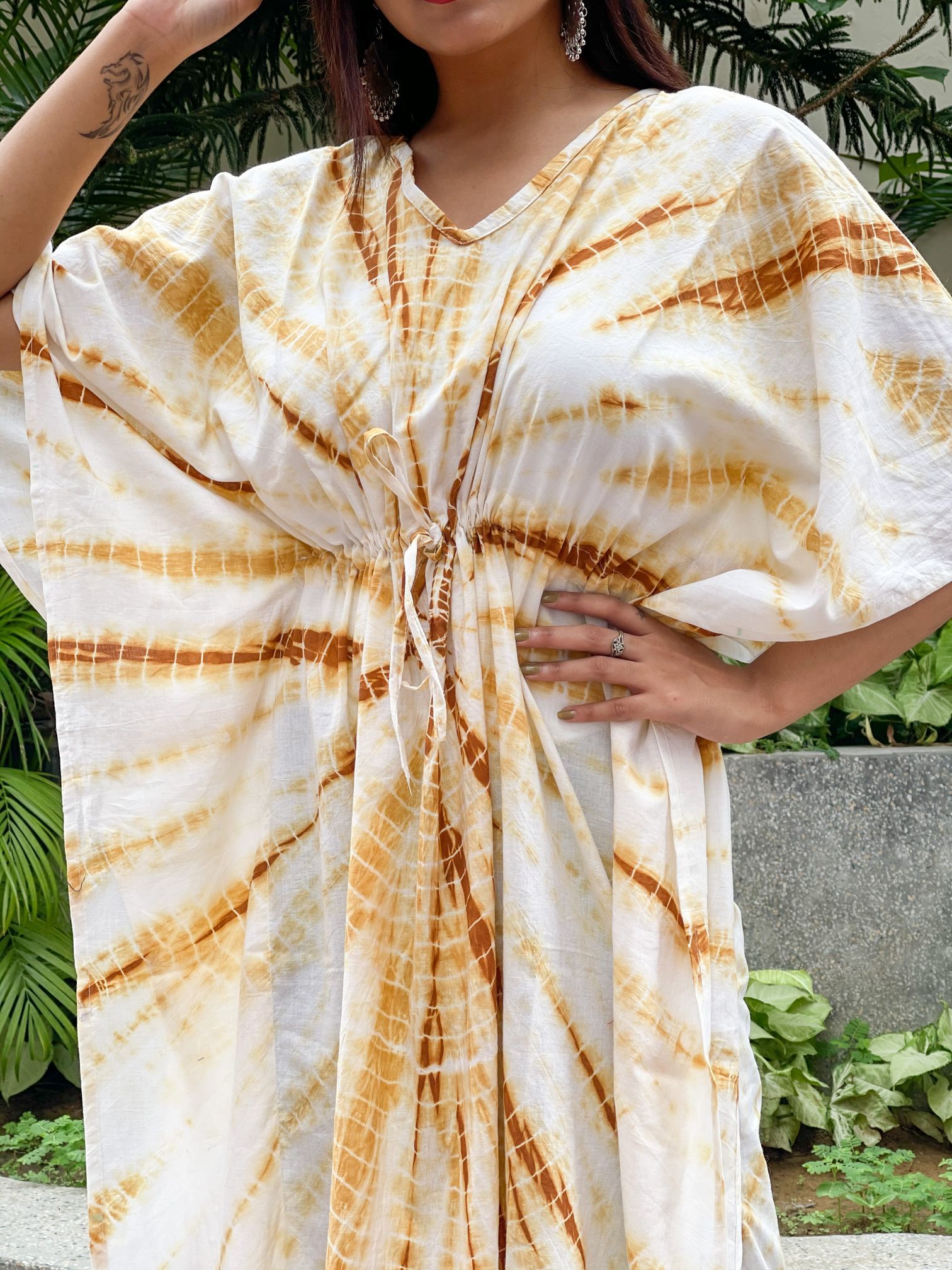 Pure Cotton Printed Kaftan Length: 52 Inch (In)