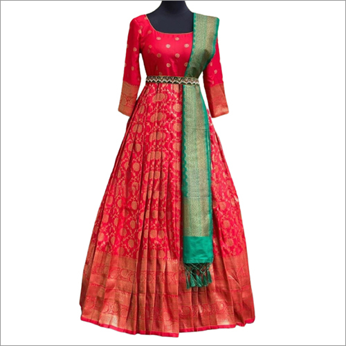 Indian Ladies Silk Gown