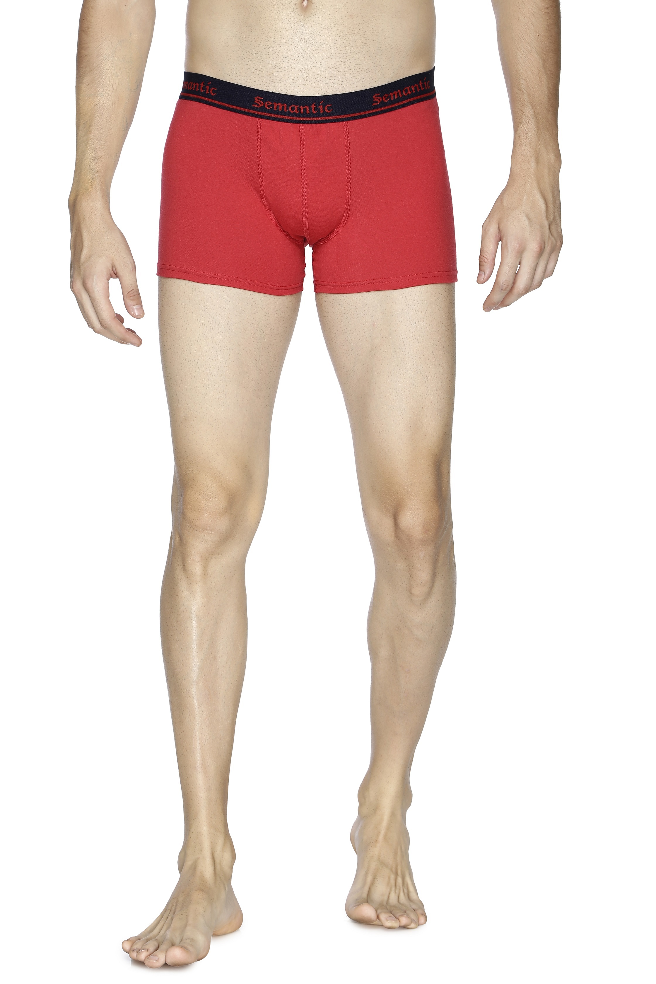 Semantic Cotton Red Trunks - Solid - Age Group: 18 Above