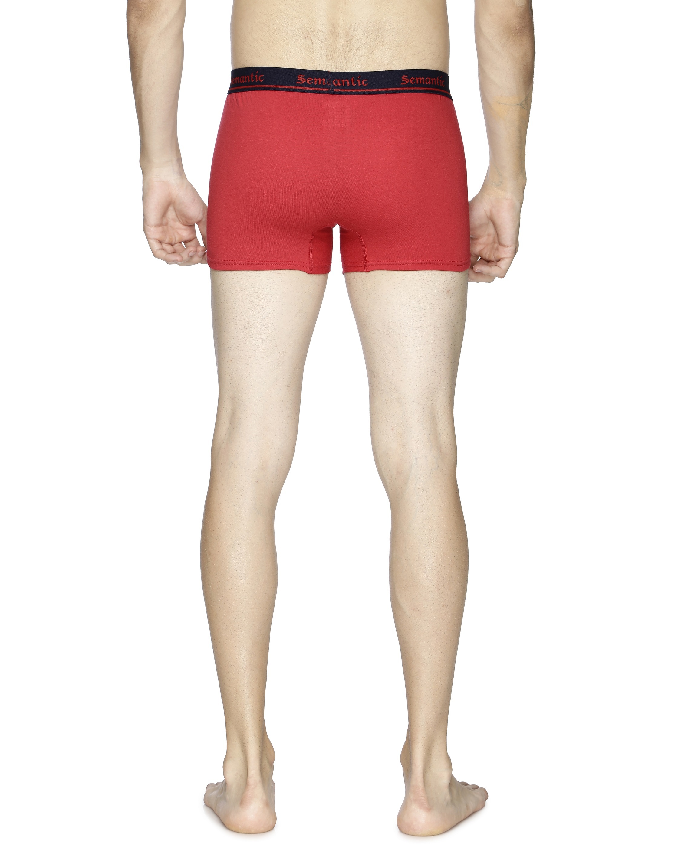 Semantic Cotton Red Trunks - Solid - Age Group: 18 Above