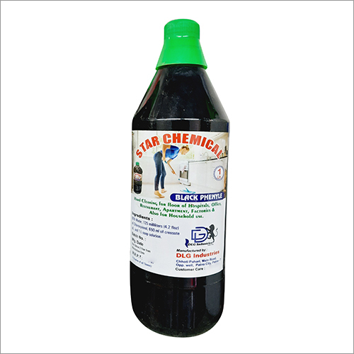 1 Ltr Black Phenyl - 1 Litre | Multi-Surface Cleaning Solution for Home, Office, Hospital, Effective Cleaning Action, Intense Black Color
