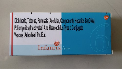 Diphtheria, Tetanus,  Pertussis, Hepatitis B, Poliomyelitis And Haemophylus Type B Conjugate Vaccine Ingredients: Diphtheria
