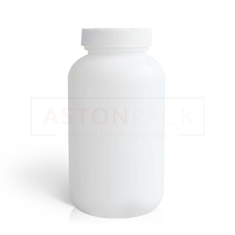 Hdpe Tablet Bottle - 300ml, Eco-friendly White Round Design, Heat Resistant, Polished Smooth Surface, Ideal For Pills And Supplements
