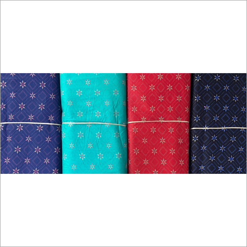 विभिन्न रंगों में उपलब्ध सूट कॉटन गोल्ड प्रिंट फैब्रिक