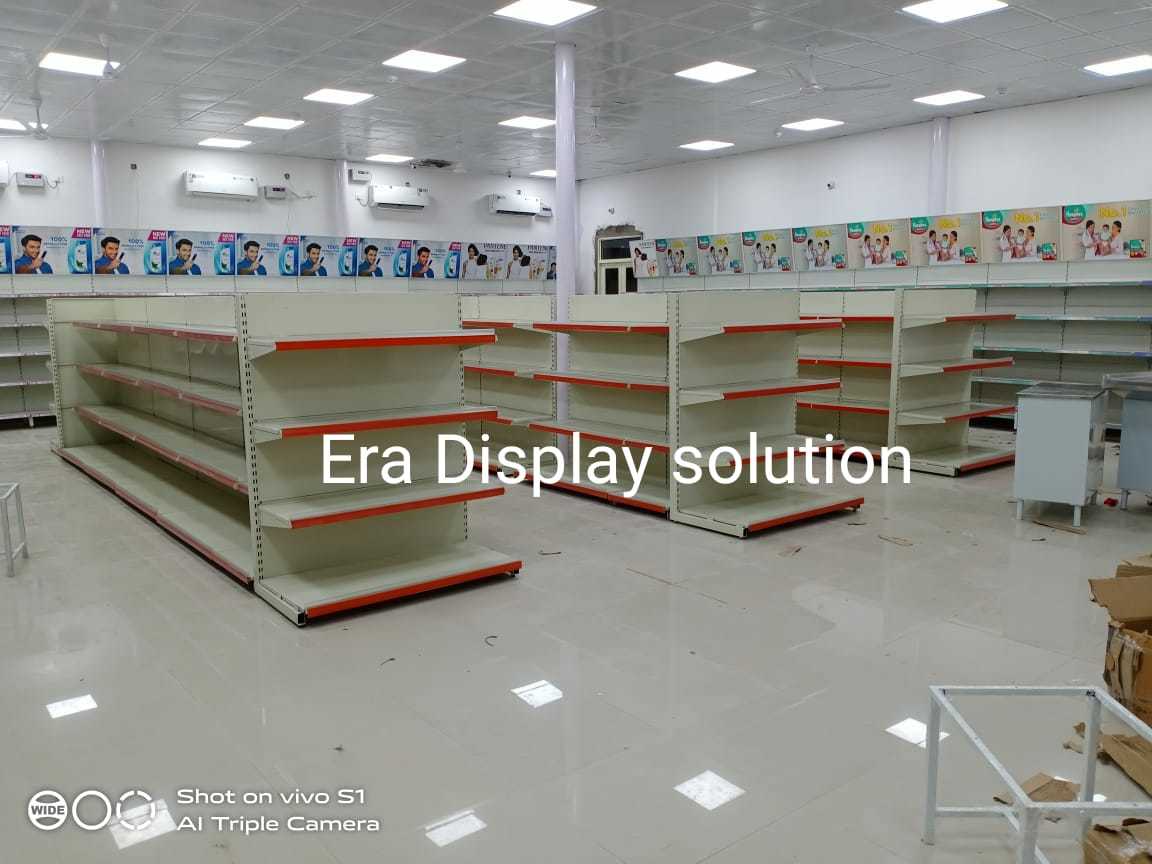 Premium Wall Gondola Rack - Steel Frame Design, Adjustable Shelves For Versatile Product Display