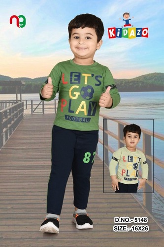 Multicolor Kids Dual Color Baba Suit With Cap