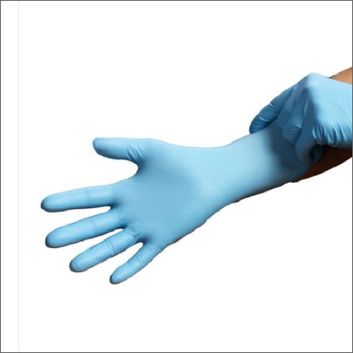 स्काई ब्लू लेटेक्स परीक्षा दस्ताने