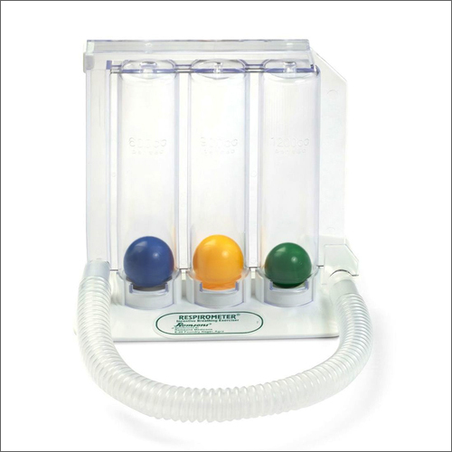Romsons Respirometer - PVC, Three Ball (Blue, Yellow, Green) | 600, 900, 1200 cc/sec Flow Rate, Electric Power Source
