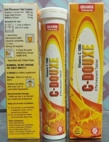 Effervescent Tablets - Fast-Dissolving Formula , Refreshing Citrus Flavor with Effervescent Boost