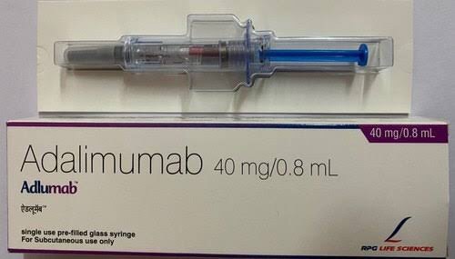 Adalimumab Injection - 40 mg/0.8 ml Liquid Solution | TNF Inhibitor for Arthritis Treatment, Subcutaneous Use, Storage Guidelines Included