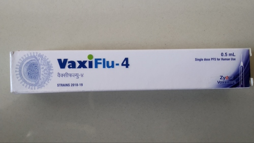 Inactivated Influenza Vaccine Vaxiflu-4 Toddler Swine Flu Vaccine - 0.5 ml Liquid, 1 Vial | Suitable for All, Store in Refrigerator (2 - 8°C)