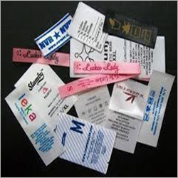 आवश्यकता के अनुसार बहुरंगा मुद्रित बुने हुए लेबल