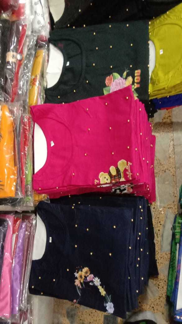 Ladies Kurti - Rayon With Moti Work, Casual Printed Design, Customized Size For All Seasons, Washable Ethnic Wear Collection