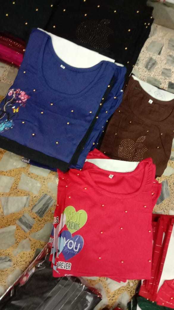 Ladies Kurti - Rayon With Moti Work, Casual Printed Design, Customized Size For All Seasons, Washable Ethnic Wear Collection